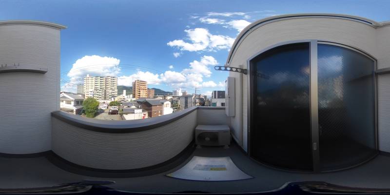 パノラマ画像バルコニー