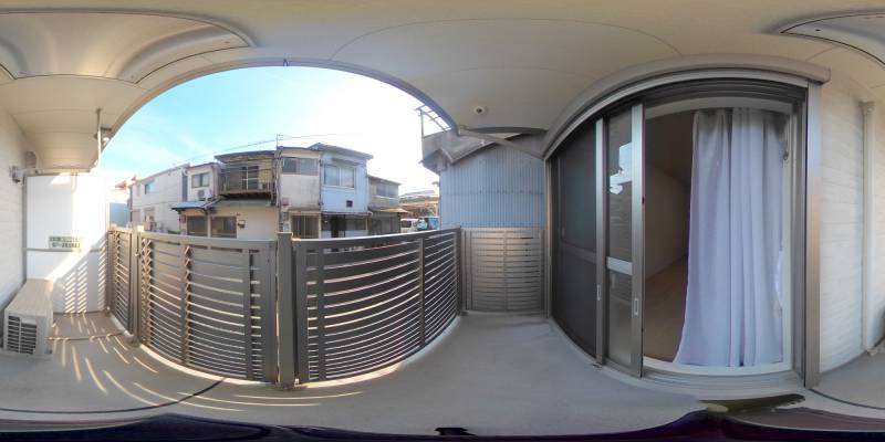 パノラマ画像バルコニー