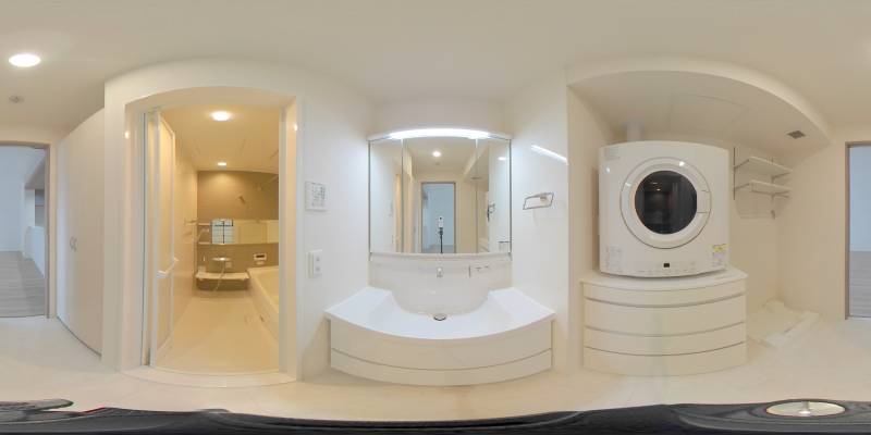 パノラマ画像洗面所