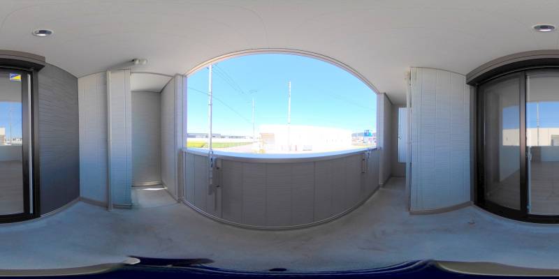 パノラマ画像バルコニー