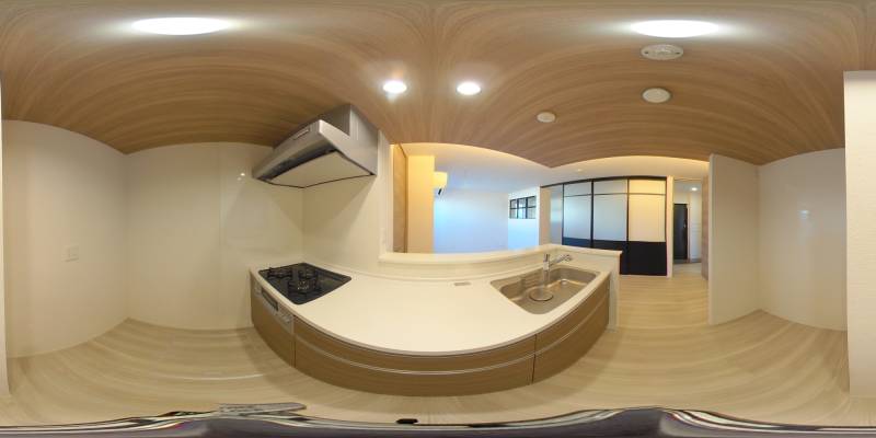 パノラマ画像キッチン