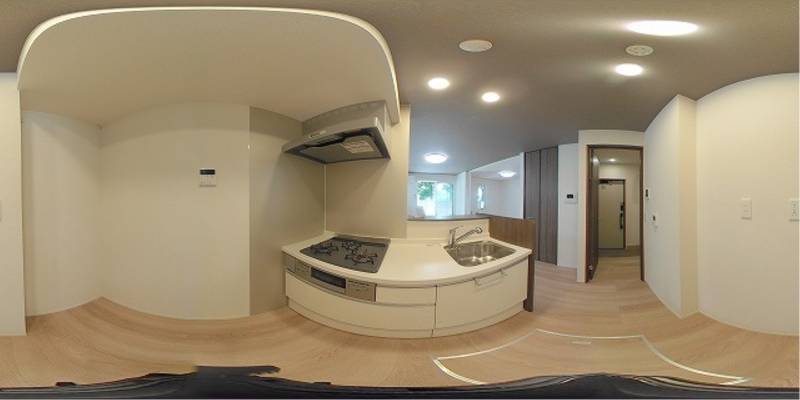 パノラマ画像キッチン