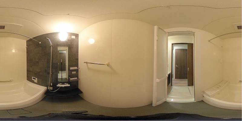 パノラマ画像バスルーム