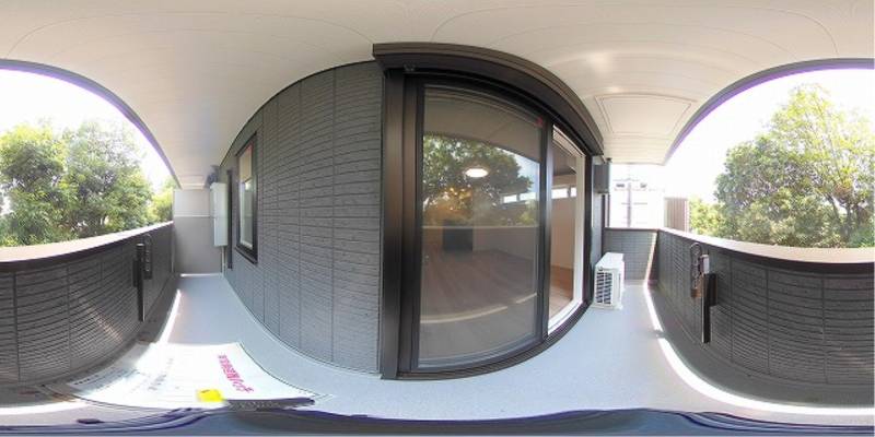 パノラマ画像バルコニー