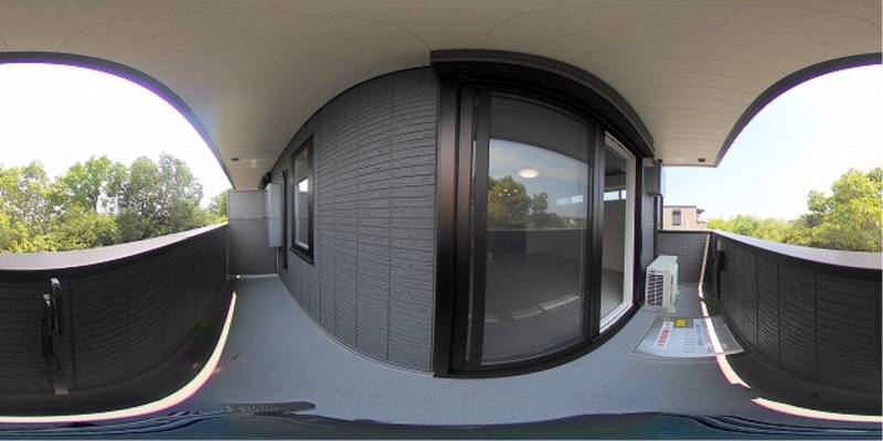 パノラマ画像バルコニー