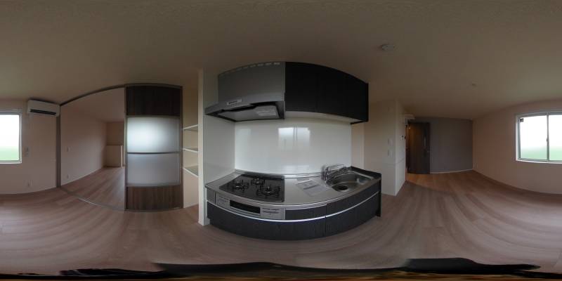 パノラマ画像キッチン