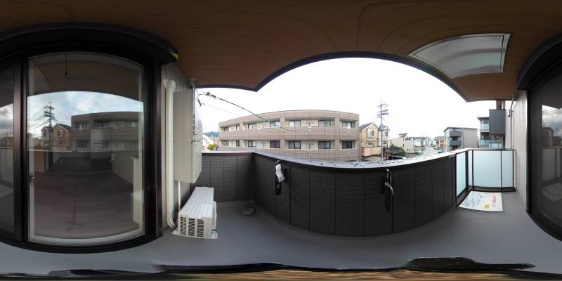 パノラマ画像バルコニー