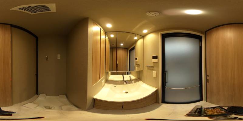 パノラマ画像洗面所