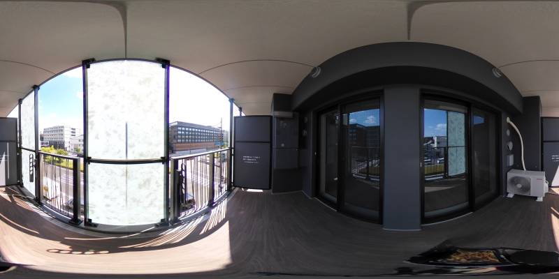 パノラマ画像バルコニー