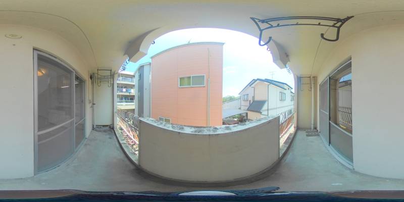 パノラマ画像バルコニー