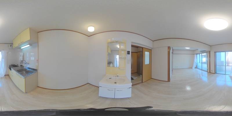 パノラマ画像洗面所