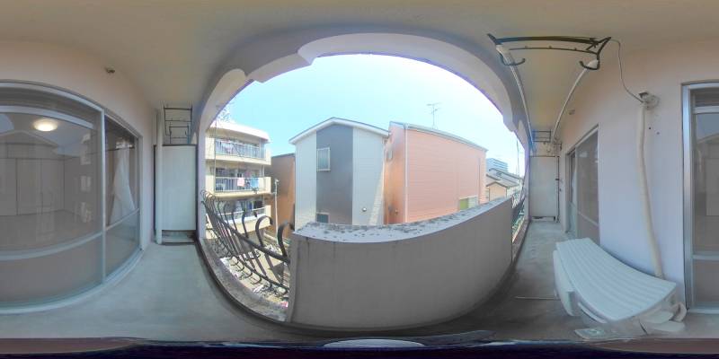 パノラマ画像バルコニー