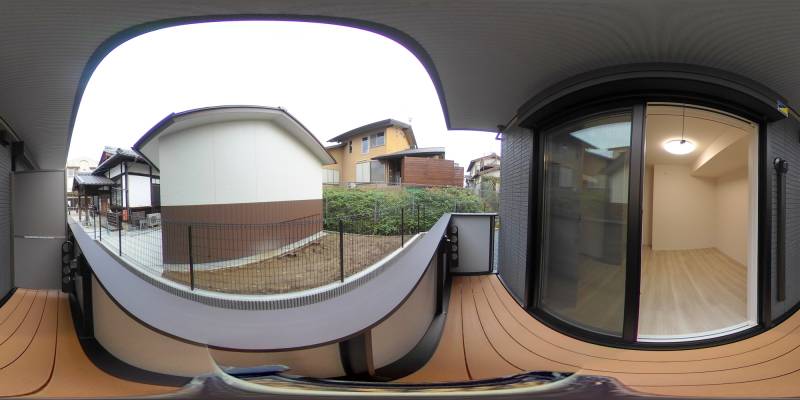 パノラマ画像バルコニー