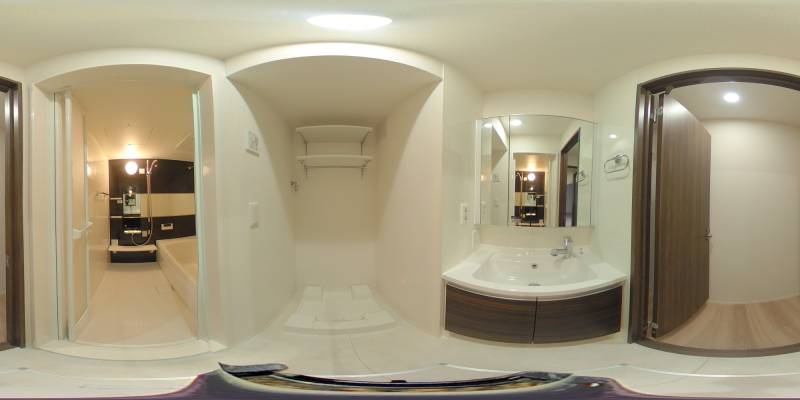 パノラマ画像洗面所