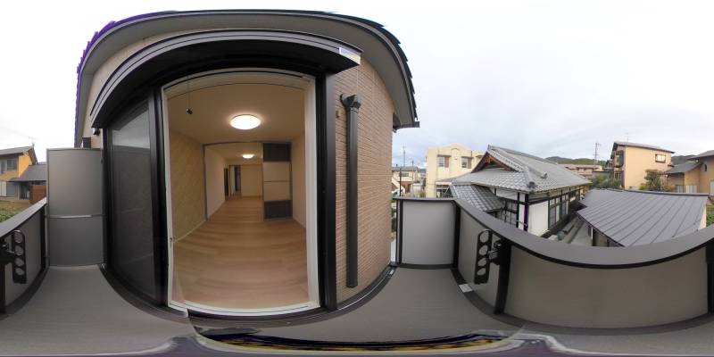 パノラマ画像バルコニー