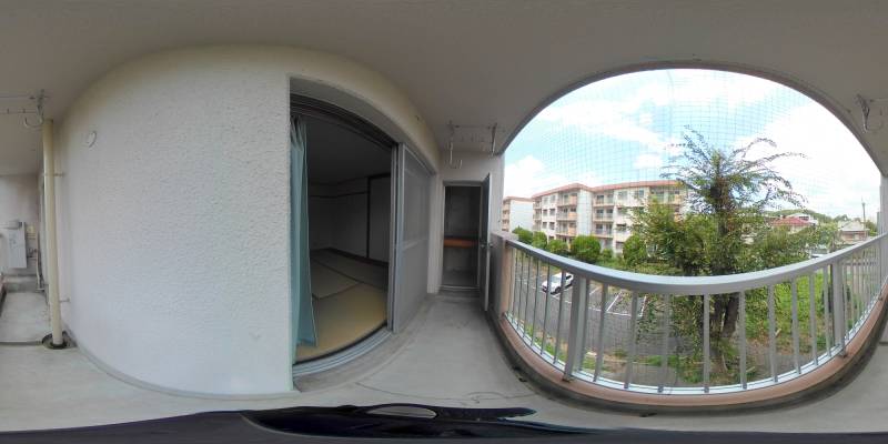 パノラマ画像バルコニー