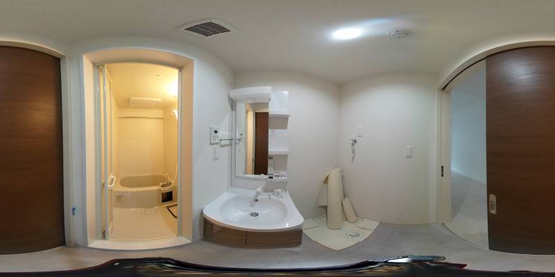 パノラマ画像洗面所