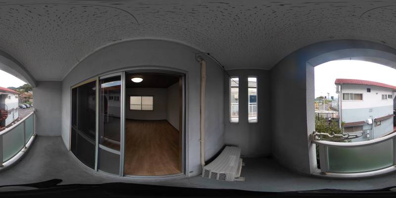 パノラマ画像バルコニー