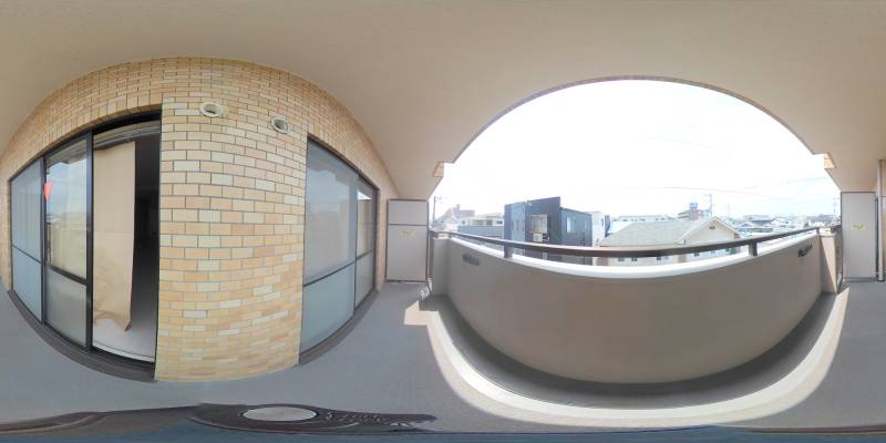 パノラマ画像バルコニー