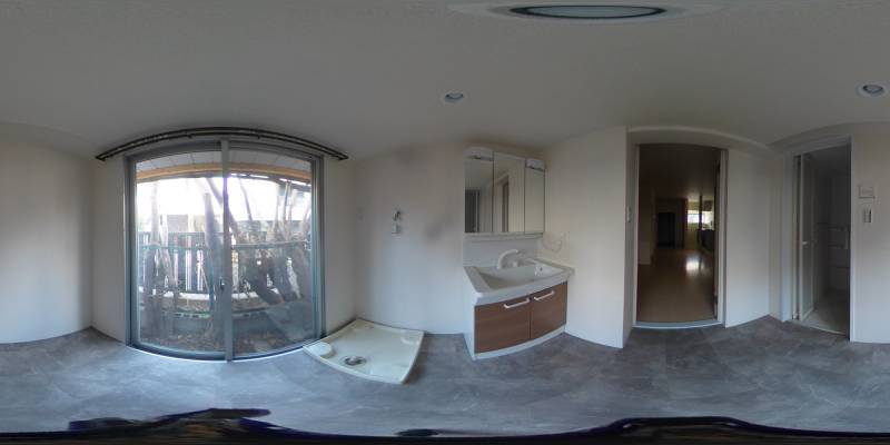 パノラマ画像洗面所