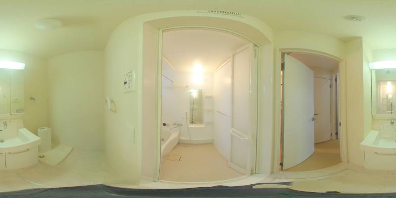 パノラマ画像洗面所