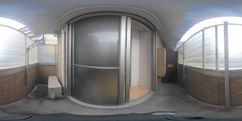 パノラマ画像バルコニー