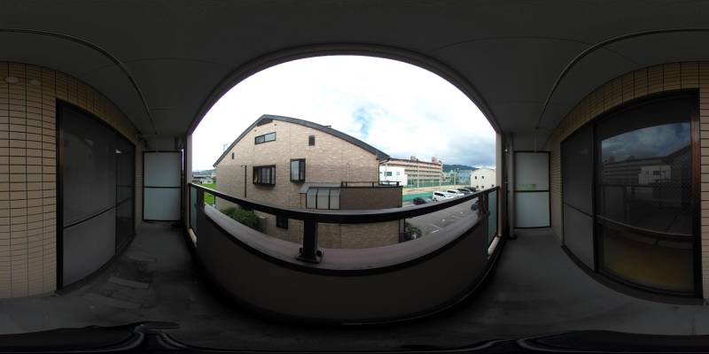パノラマ画像バルコニー