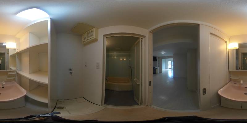 パノラマ画像洗面所