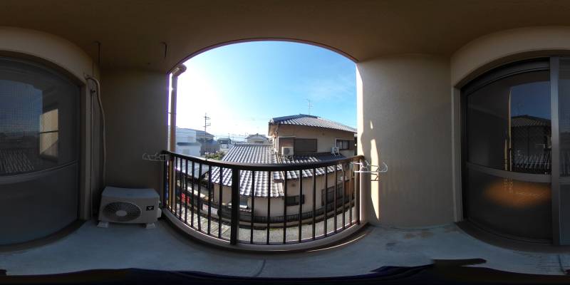 パノラマ画像バルコニー