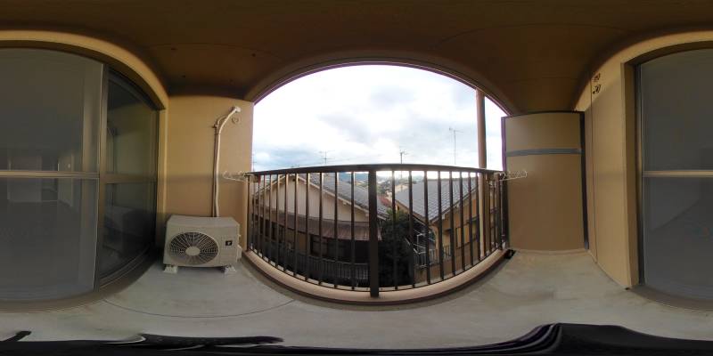 パノラマ画像バルコニー