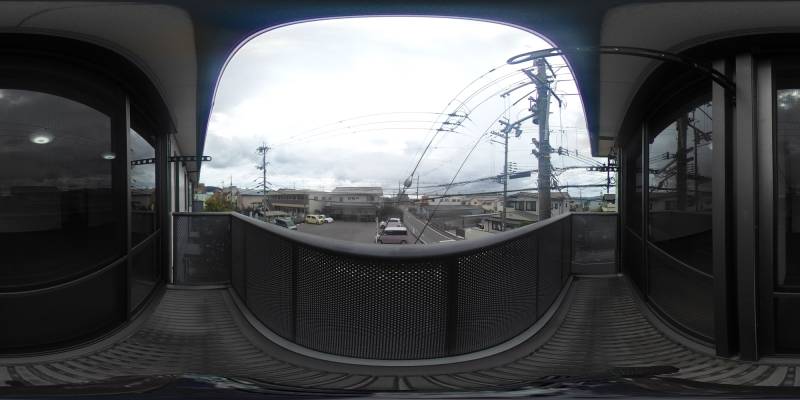 パノラマ画像バルコニー