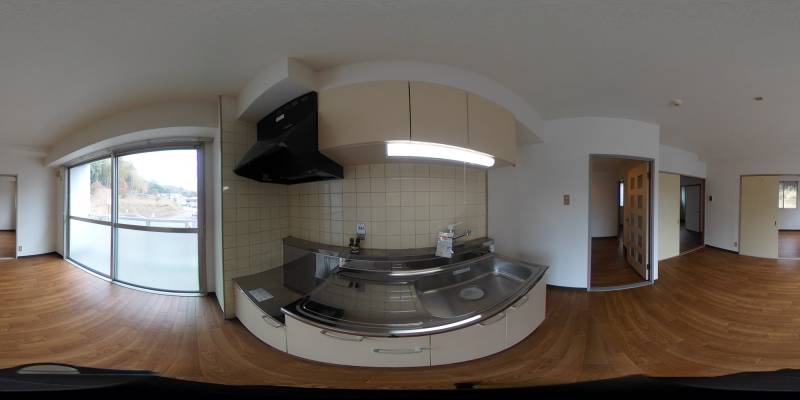 パノラマ画像キッチン