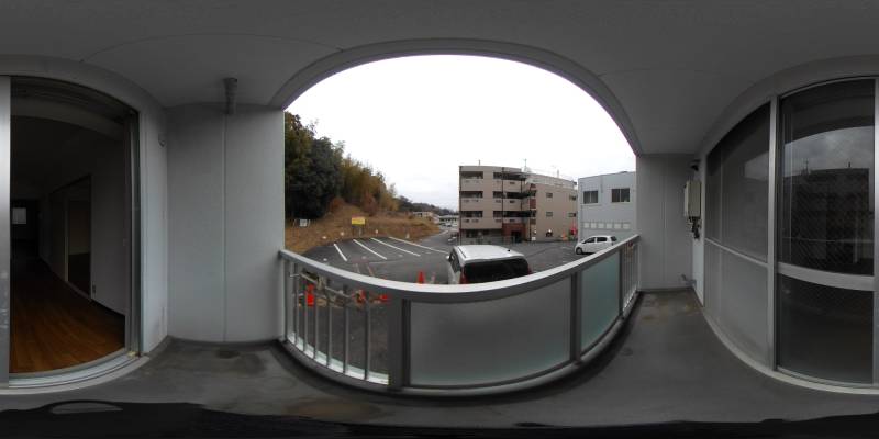 パノラマ画像バルコニー