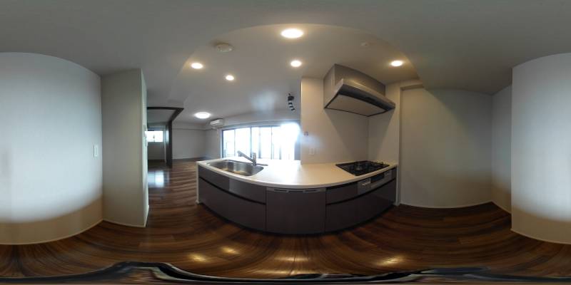 パノラマ画像キッチン