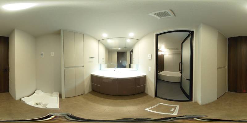 パノラマ画像洗面所