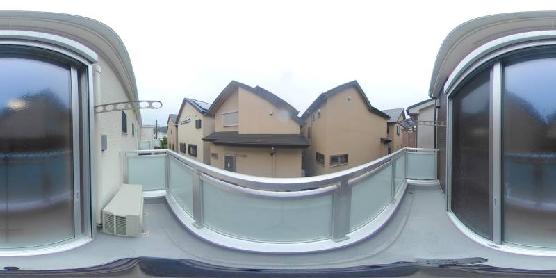 パノラマ画像バルコニー