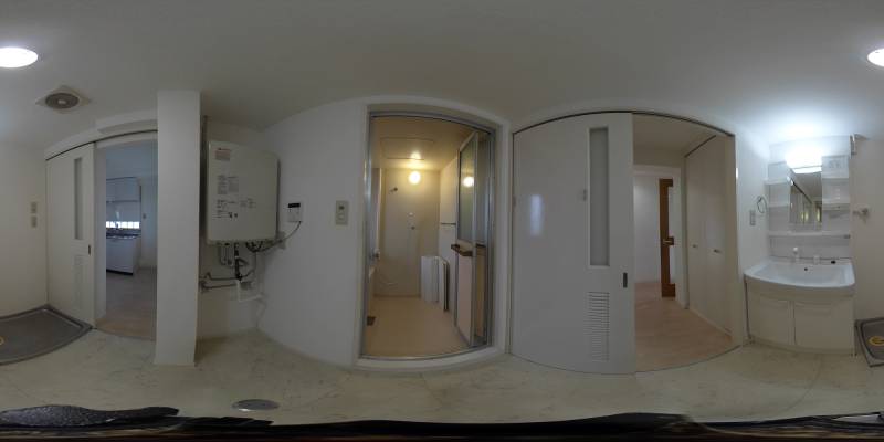 パノラマ画像洗面所