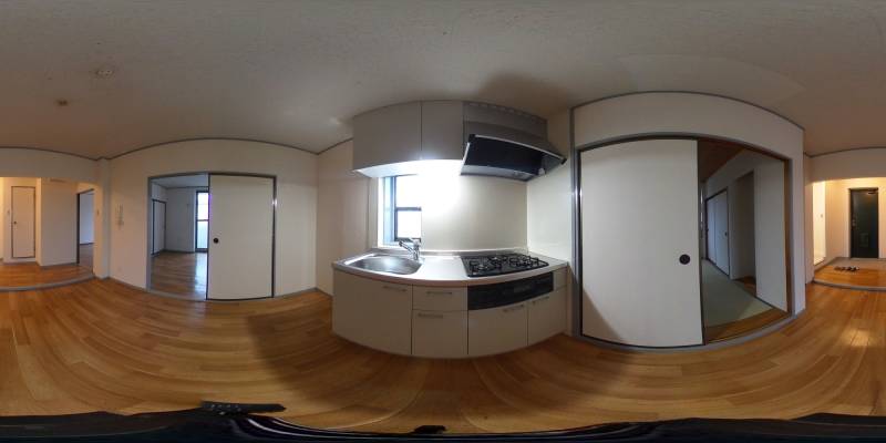 パノラマ画像キッチン