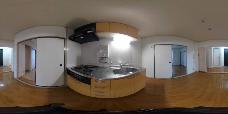 パノラマ画像キッチン