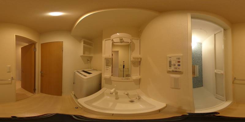 パノラマ画像洗面所