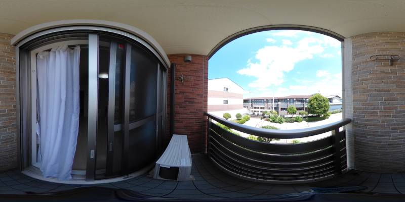 パノラマ画像バルコニー