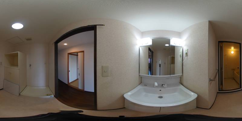 パノラマ画像洗面所