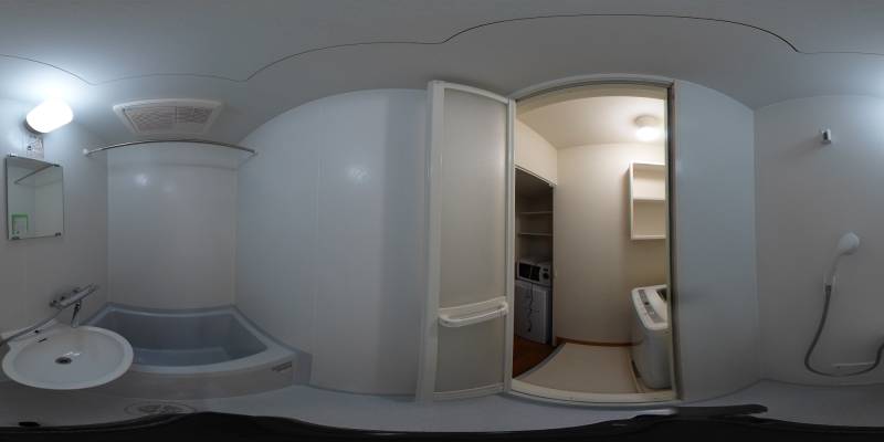 パノラマ画像バスルーム