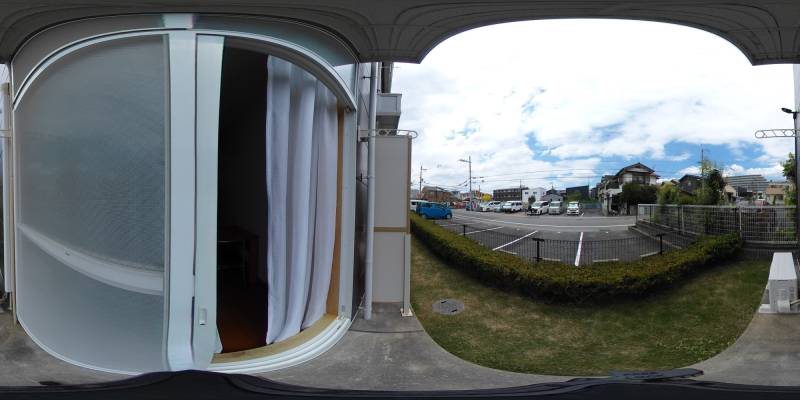 パノラマ画像バルコニー