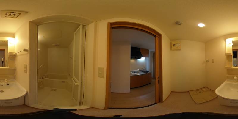 パノラマ画像洗面所