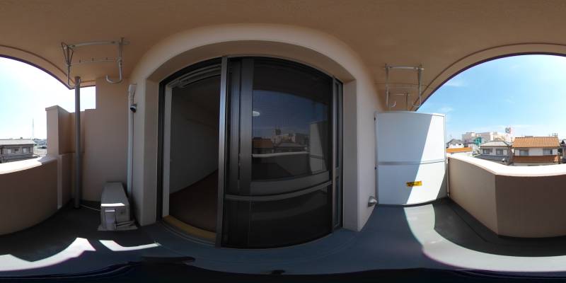 パノラマ画像バルコニー