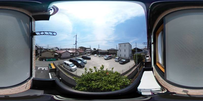 パノラマ画像バルコニー