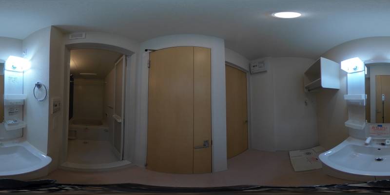 パノラマ画像洗面所