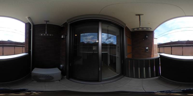 パノラマ画像バルコニー