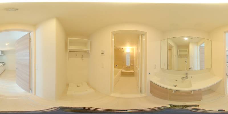 パノラマ画像洗面所